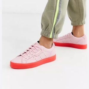 adidas Sleek trainer in pink